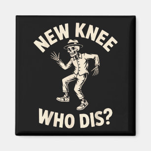 Ny Knä Vem Dis_ Roligt Skelett Dans Halloween H Magnet