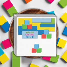 Ny knapp på den blockerade adoptionsfosterpresenta pappersservett