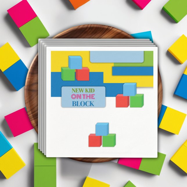 Ny knapp på den blockerade adoptionsfosterpresenta pappersservett (Skapare uppladdad)