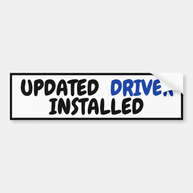 Ny körkort har installerats på en funktionellt upp bildekal (Framsidan)