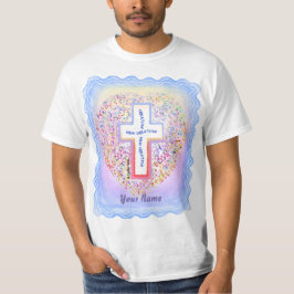 Ny kristen kors T-shirt