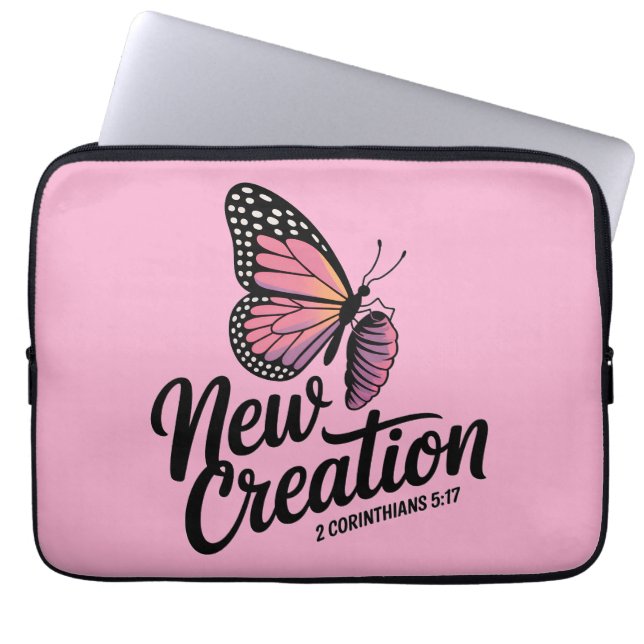 Ny kristen skapelse laptop fodral (Framsidan)