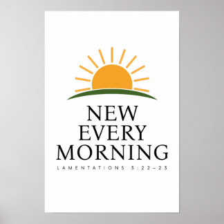 Ny kristen väggkonst för varje morgon