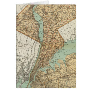 NY, Kung, Queens, Richmond, Rockland Hälsningskort