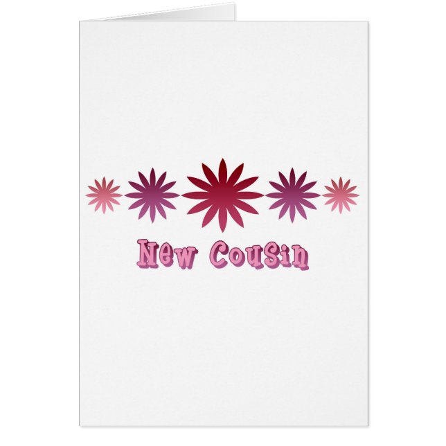 Ny kusin hälsningskort (Framsidan)