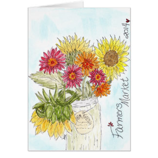 Ny lantgård hälsningskort