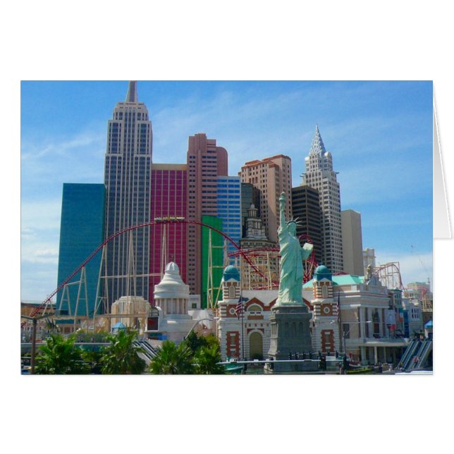 ny las vegas hälsningskort (Framsidan Horizontal)