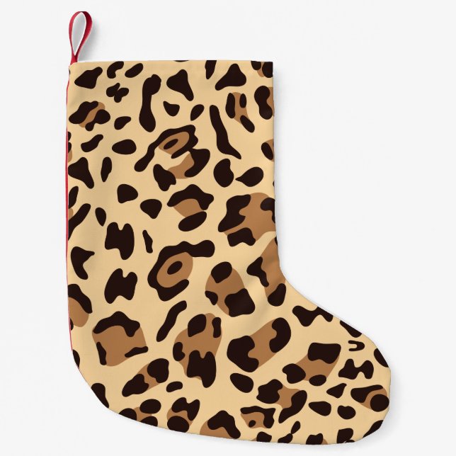 Ny Leopardsstruktur 6 Liten Julstrumpa (Framsidan)