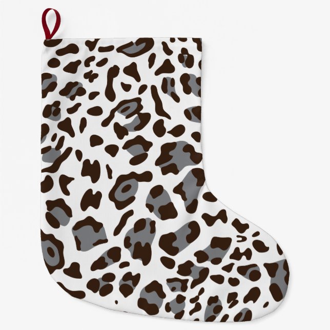 Ny Leopardyta Textur 7 Stor Julstrumpa (Framsidan)