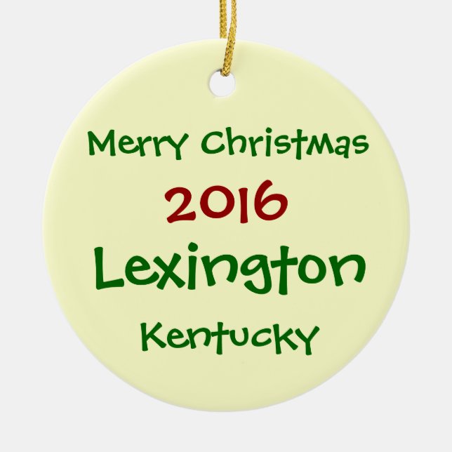 NY LEXINGTON KENTUCKY JULPRYDNAD 2016 JULGRANSPRYDNAD KERAMIK (Framsidan)