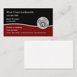 Ny Locksmith Deadbolt-grafik Visitkort
