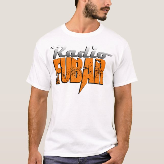 Ny logotyp RadioFUBAR Tee Shirt (Framsida)