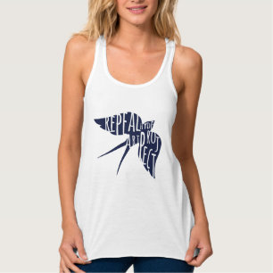 Ny logotyptank linne med racerback
