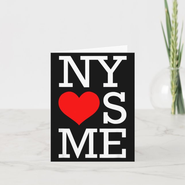 Ny Loves Me Funny I Heart New York  Kort (Framsida)