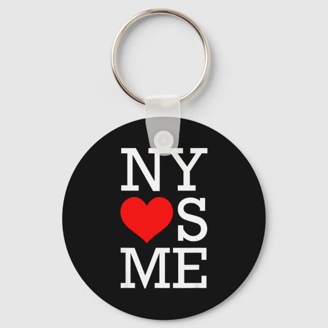 Ny Loves Me Funny I Heart New York  Nyckelring (Framsida)