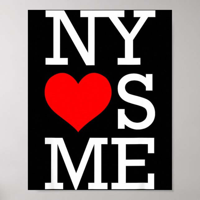 Ny Loves Me Funny I Heart New York  Poster (Framsidan)