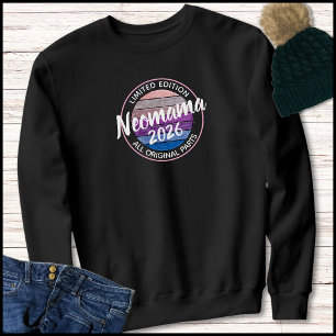 Ny Mamma 2026 Modern Text Vintage Solnedgång T Shirt