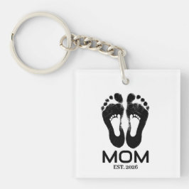 Ny Mamma Babyavtryck Etablerat Datum 