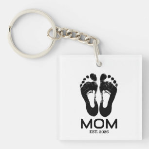 Ny Mamma Babyavtryck Etablerat Datum