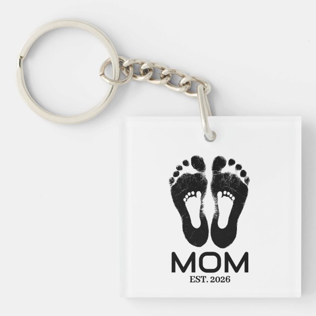 Ny Mamma Babyavtryck Etablerat Datum  (Framsidan)