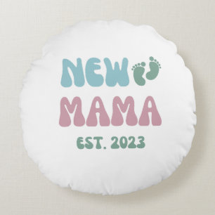 Ny Mamma Est 2023 - Pillow 16 x 16 Rund Kudde