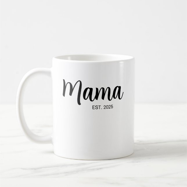 Ny Mamma Est , Blivande Mamma , Personlig Mammaste Kaffemugg (Vänster)