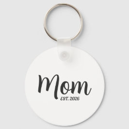 Ny Mamma Etablerad Gåva Mors Dag Nyckelring