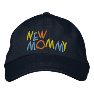 Ny Mamma Färgglad Kul Broderad Keps
