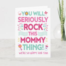 Ny mamma Gratulerar, du kommer Sten i Mamma i Sak! Kort