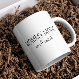 Ny mamma Mamma-läge Rolig typografi kaffe Kaffemugg