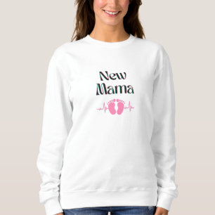 Ny Mamma Sweatshirt. Flicka. Mor-gåva. T Shirt
