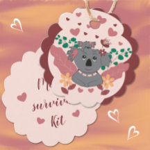 Ny mamma Sweet Tecknad Koala Favor Taggs