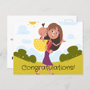 Ny mamma vykort