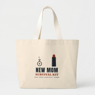 Ny mammas överlevnadskit Roligt babyshowpresent bl Jumbo Tygkasse