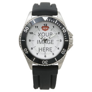 NY! Manar Krona Protector Black Rubber Watch Armbandsur