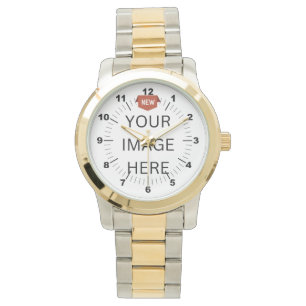 NY! Manar Oversized Two-Tone Bracelet Watch Armbandsur