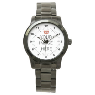 NY! Manar Watch - Personlig - Oversized Black Armbandsur