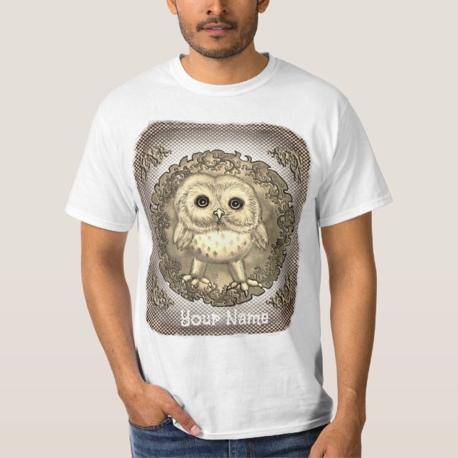 Ny Måne Baby Uggle T-Shirt (Framsida)