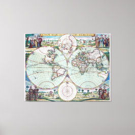 Ny Mapp av World Samuel Thornton Wall Art Canvastryck