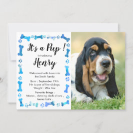 Ny marionett - ny sällskapsdjur - Blue Boy Hund Bi Meddelande