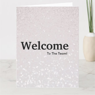 Ny medarbetares välkomstlista Glitter Kort