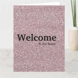 Ny medarbetares välkomstlista Glitter Kort