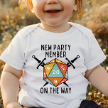 Ny medlem i Party på vägen mot Vintage Dice T Shirt<br><div class="desc">Få redot att tillkännage din lilla med den här vackra baby-karosseri - perfekt för gravid meddelanden!</div>
