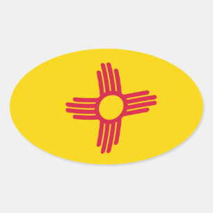 Ny Mexiko Flagga Klistermärke