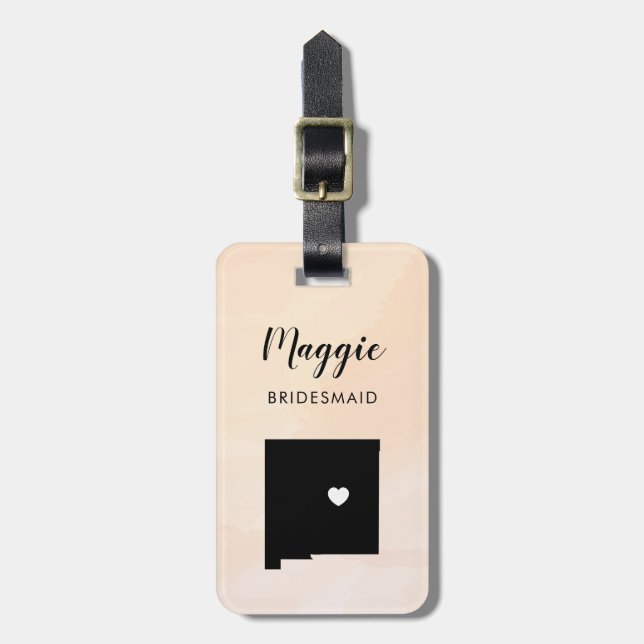 Ny Mexiko Kartong Bagageetikett, Bröllopsfest välk Bagagebricka (Vertikal Framsida)