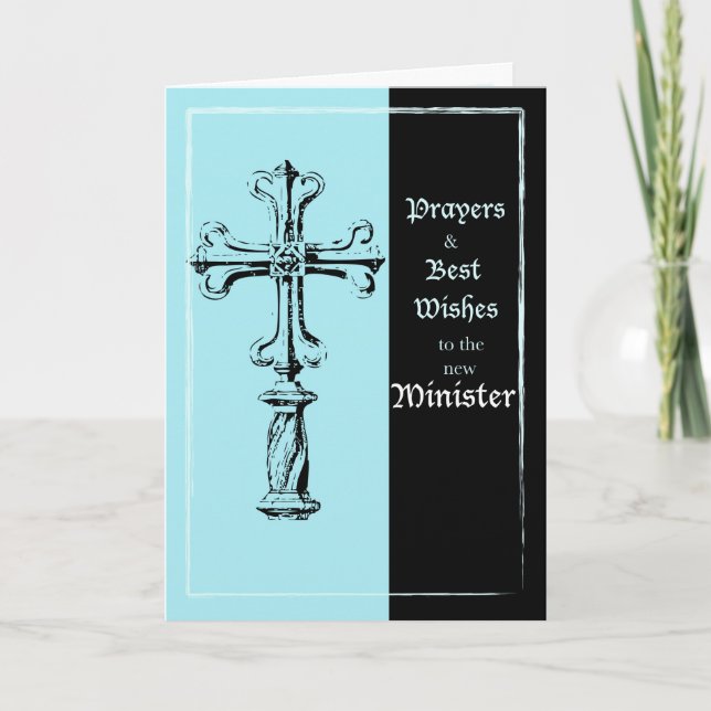 Ny minister Ordination Grattis Kor på B Kort (Framsida)