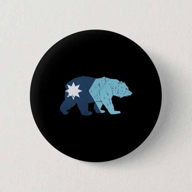 Ny Minnesota statsflagg björn Knapp (Framsida)
