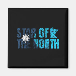 Ny Minnesota Statsflagga Mn Nordens Stjärna Karta Magnet