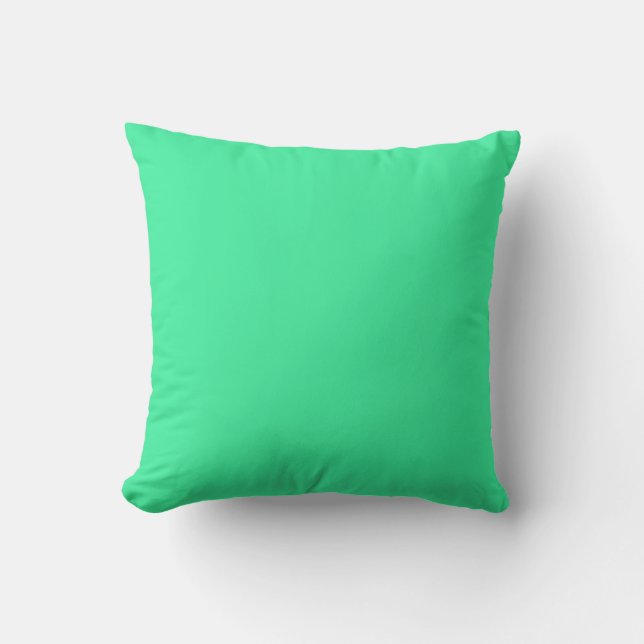 Ny Mint Grönt Solid Couch Pillow-gåva Kudde (Framsida)