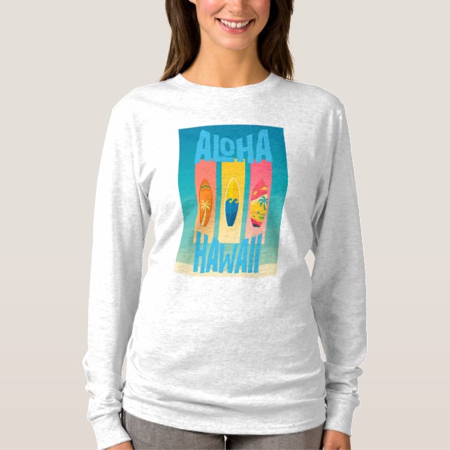 Ny Mode Kvinnor Vuxna Tri-blandning Långärmad T Shirt (Framsida)